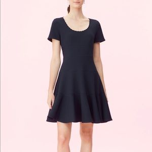 Rebecca Taylor Stretch Texture Scoop Neck Dress
